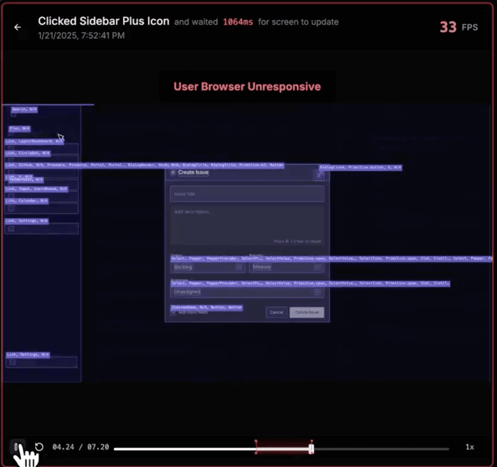 Session Replay (for performance problems) screenshot 3